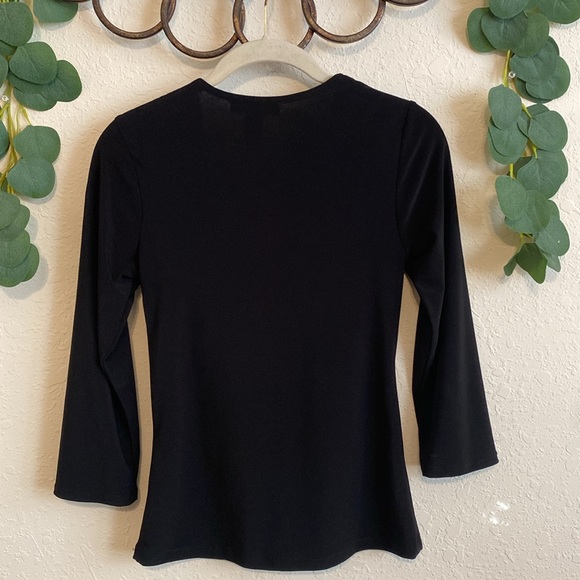 Vintage Y2K Sexy Black Built-In Bolero/Cardigan Top✨ - Picture 5 of 6